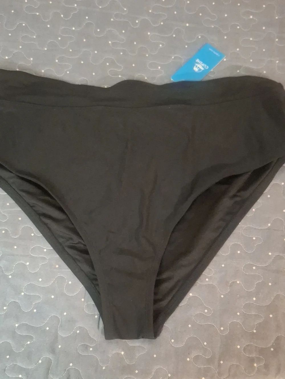Cupshe Black Bikini Bottoms Size 2X NWT